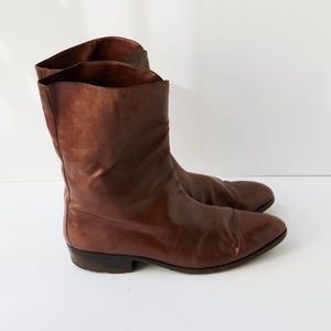 80s - SUSAN BENNIS - WARREN EDWARDS - Boots - Men's - 10.5 - BRN Leather